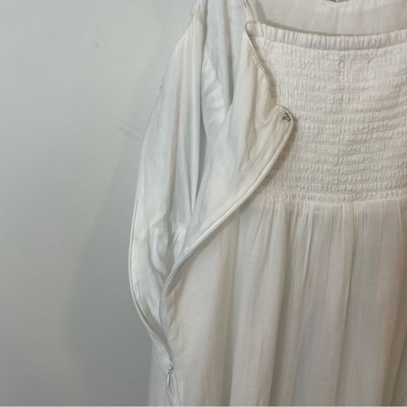 Old Navy Sundress Womens S White Floral Eyelet Lace A-line 100% Cotton Lined - Picture 7 of 11